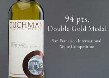 2017 Duchman Family Trebbiano